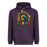 Plum autism awareness rainbow Heavyweight Hoodie - Artiststas