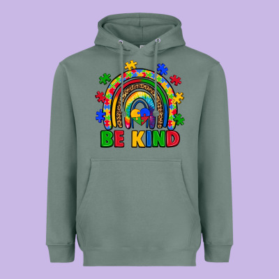 Autism Awareness Rainbow Heavyweight Hoodie Designed By Artiststas