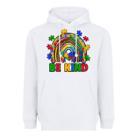 White autism awareness rainbow Heavyweight Hoodie - Artiststas