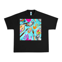 Black find art class seamless pattern Urban Heavy Tee - BundleAndBundleShop