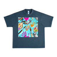 Midnight Navy find art class seamless pattern Urban Heavy Tee - BundleAndBundleShop