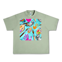 Oil Green find art class seamless pattern Urban Heavy Tee - BundleAndBundleShop