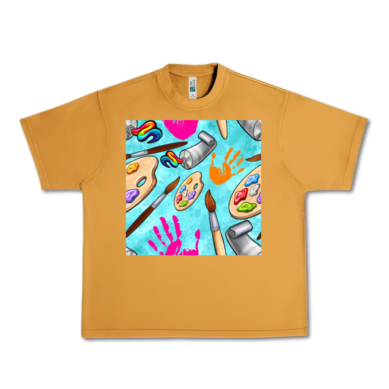 Find Art Class Seamless Pattern Urban Heavy Tee by BundleAndBundleShop | Teevron