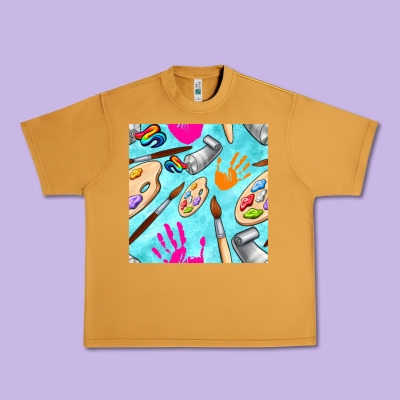 Find Art Class Seamless Pattern Urban Heavy Tee Designed By Bundleandbundleshop