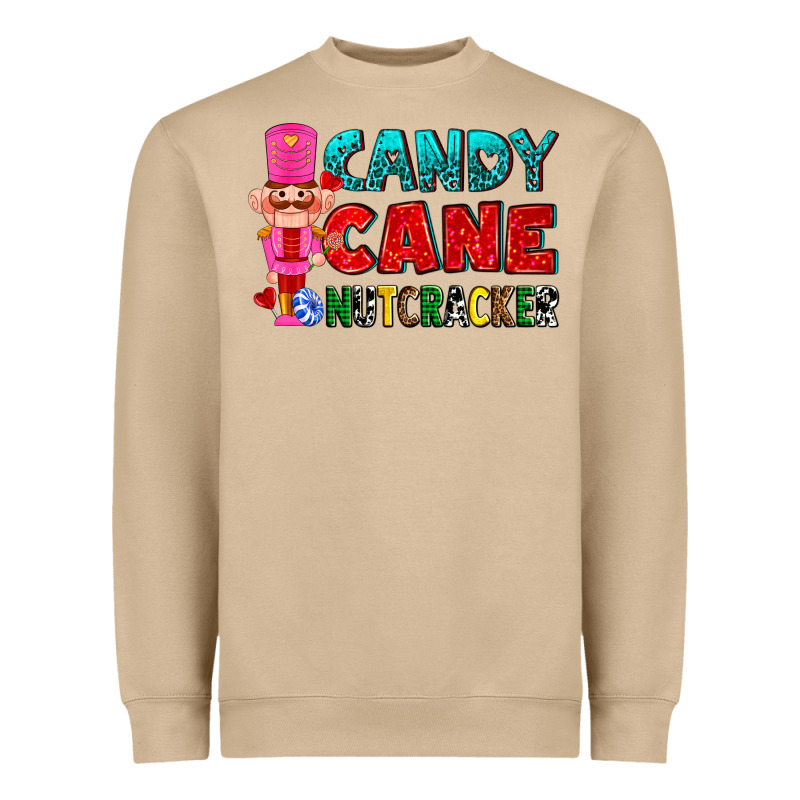 Candy Cane And Pink Nutcracker Ado Heavyweight Sweatshirt by AdoDesignShop | Teevron