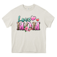 Cream love mom Heavy Core Tee - Zillion Design Studio
