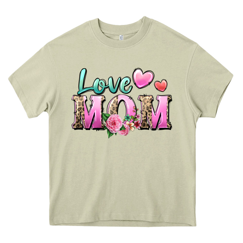 Love Mom Heavy Core Tee by Zillion Design Studio | Teevron