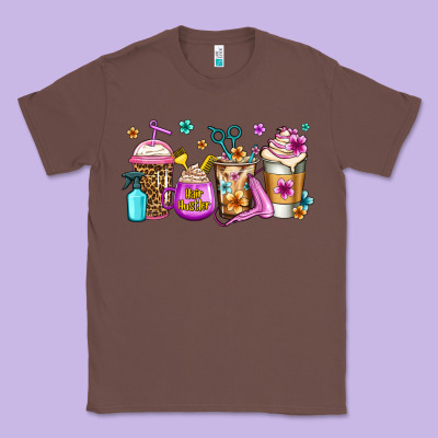 Hair Hustler Coffee Classic Tee Designed By Jasminsmagicworld