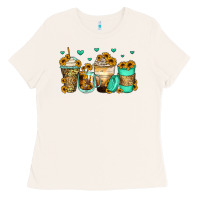 Bone sunflowers coffee cups Ladies Tee - Zillion Design Studio