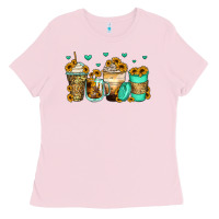 Sunflowers Coffee Cups Ladies Tee | Teevron