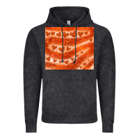 Vintage Black orange glitter heart Vintage Hoodie - JahusDesignShop