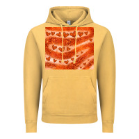 Vintage Mustard orange glitter heart Vintage Hoodie - JahusDesignShop