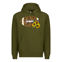Army Green Leopard Print Footbal Premium Hoodie - Bettercallsaul