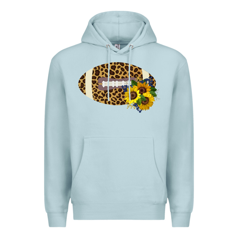 Leopard Print Footbal Premium Hoodie by Bettercallsaul | Teevron