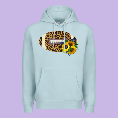 Leopard Print Footbal Premium Hoodie Designed By Bettercallsaul
