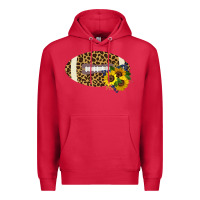 Cardinal Leopard Print Footbal Premium Hoodie - Bettercallsaul