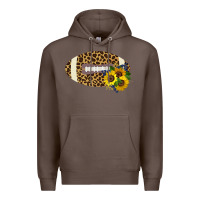 Coffee Leopard Print Footbal Premium Hoodie - Bettercallsaul