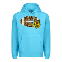 Ocean Blue Leopard Print Footbal Premium Hoodie - Bettercallsaul