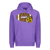 Purple Leopard Print Footbal Premium Hoodie - Bettercallsaul