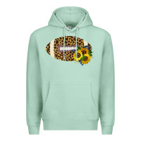 Seafoam Leopard Print Footbal Premium Hoodie - Bettercallsaul