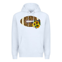 White Leopard Print Footbal Premium Hoodie - Bettercallsaul