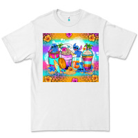 White stitch summer coffee cups Premium Tee - Zillion Design Studio
