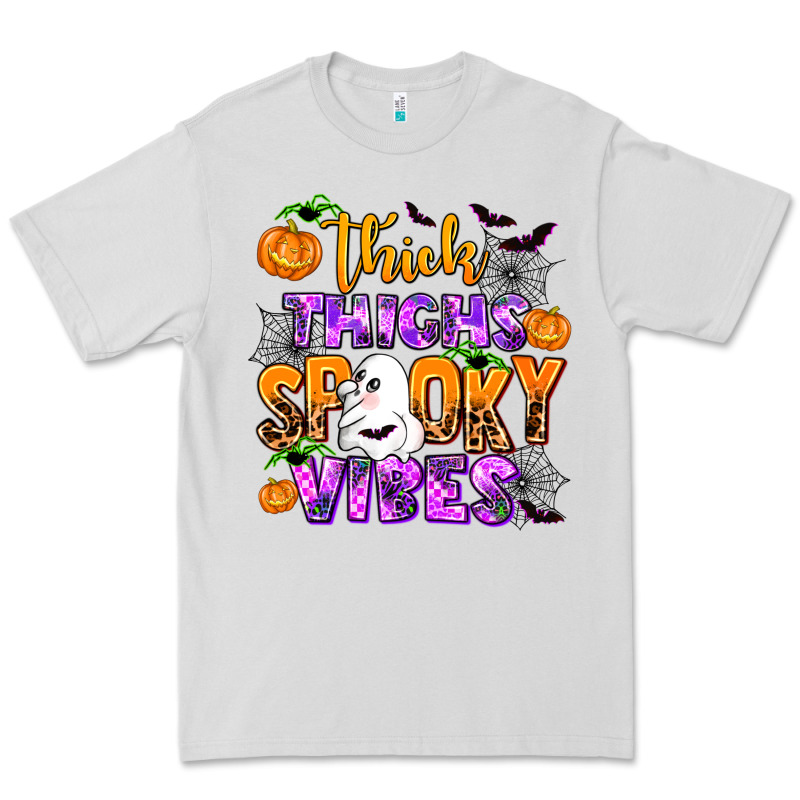 Thick Thighs Spooky Vibes Premium Tee by AdoDesignShop | Teevron