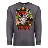 Charcoal Heather pirate gnome Premium Sweatshirt - BarkalooDesign