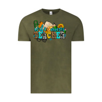 Vintage Olive wife mom teacher with sunflowers Vintage Tee - AdoDesignShop