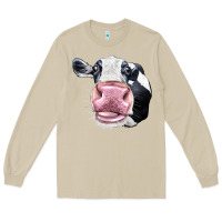 Mushroom Cute Holstein Face Long Sleeve Tee - LillyAllenDesigns