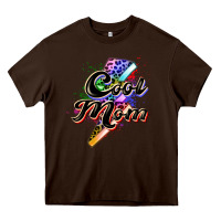 Chocolate Brown cool mom Heavy Core Tee - Zillion Design Studio