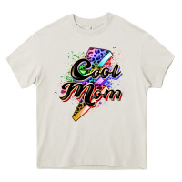 Cream cool mom Heavy Core Tee - Zillion Design Studio