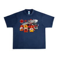 Navy fire truck gnomes Urban Heavy Tee - Artiststas