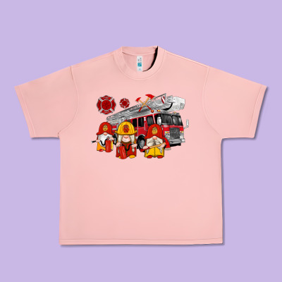 Fire Truck Gnomes Urban Heavy Tee Designed By Artiststas