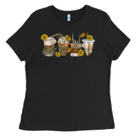Black skeleton hands coffee cups Ladies Tee - texasbilliewilder