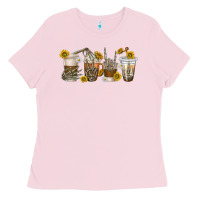Bubblegum Pink skeleton hands coffee cups Ladies Tee - texasbilliewilder
