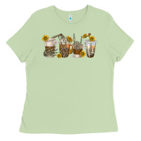 Matcha skeleton hands coffee cups Ladies Tee - texasbilliewilder