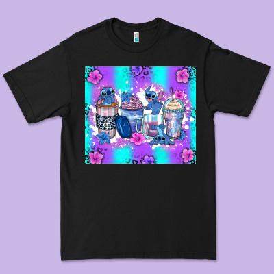 Stitch Coffee Cups Premium Tee Designed By Zillion Design Studio
