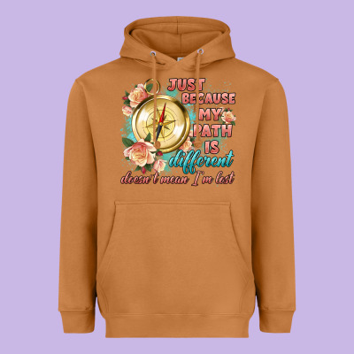 Just Because My Path Is Different Heavyweight Hoodie Designed By Artiststas