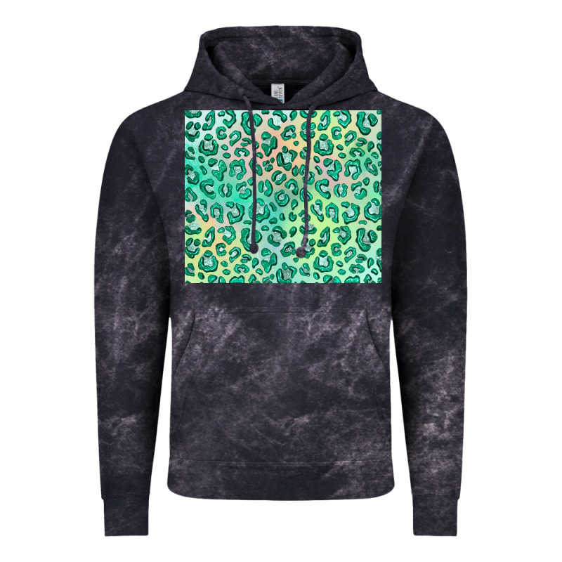 Green Leopard Glitter Vintage Hoodie by JahusDesignShop | Teevron