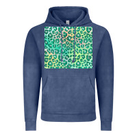 Vintage Denim green leopard glitter Vintage Hoodie - JahusDesignShop