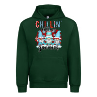 Forest Green chillin with my gnomies Urban Hoodie - CowGirlArtShop