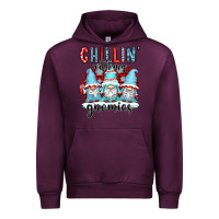 Mauve Wine chillin with my gnomies Urban Hoodie - CowGirlArtShop