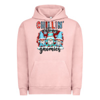 Pigment Salmon chillin with my gnomies Urban Hoodie - CowGirlArtShop