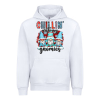 White chillin with my gnomies Urban Hoodie - CowGirlArtShop