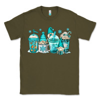 Army Green winter christmas gnomes coffee cups Classic Tee - Jasminsmagicworld
