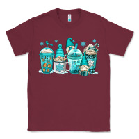 Burgundy winter christmas gnomes coffee cups Classic Tee - Jasminsmagicworld