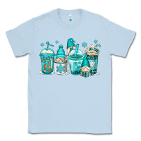Dusty Blue winter christmas gnomes coffee cups Classic Tee - Jasminsmagicworld