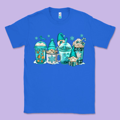 Winter Christmas Gnomes Coffee Cups Classic Tee Designed By Jasminsmagicworld