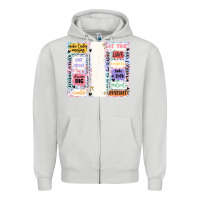 Dove Grey positive affirmation Zipper Hoodie - MaliasSmallBusiness